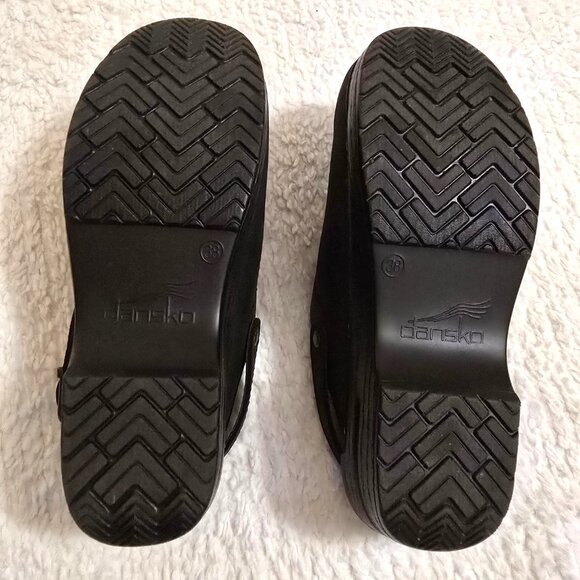 Dansko Black Slingback Clogs Size 38 NEW With Box - Picture 6 of 15